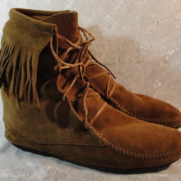 minnie tonka Shoes - Minne tonka unisex Ankle  Moccasins suede